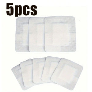 5/20PCS Reathable Edge Gauze Pad Disposable Medical Adhesive Wound Dressing Band Aid Non-woven Breathable Sterile Gauze Pad