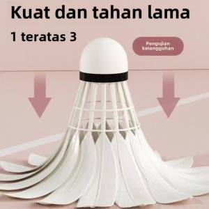 Bulu tangkis anti angin tahan lama digunakan untuk pertandingan dan pelatihan bola profesional dengan penutup gabus berkualitas tinggi.