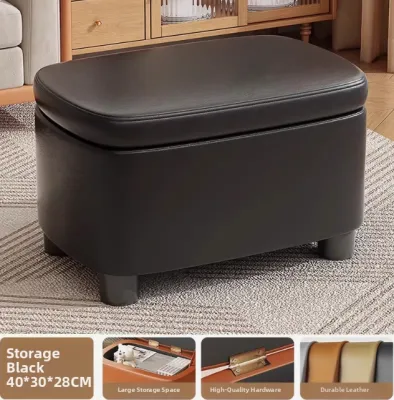 Keluojing | Round Storage Stool for Home Shoe Changing Sofa
