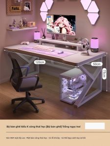 ZHUOHE | Bàn Máy Tính Trắng Cho Gamer Gái Dùng Tại Nhà