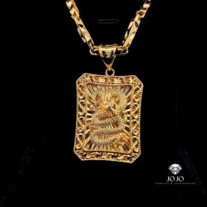 M1667 Mặt và Dây chuyền nam hình RỒNG thiết kế tinh tế sang trọng JOJO