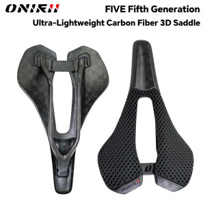 ONIRII | ONIRII FIVE 3D-Printed Saddle Carbon Base Rail High-Resilience Breathable Professional Saddle for Road Folding Mountain Bikes