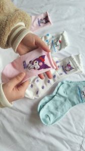 LAKOE Kaos Kaki Renda Anak Motif Sanrio Kaus Kaki Bayi Perempuan 4-15 Tahun