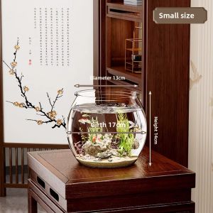 VOA | Small Round Acrylic Aquarium for Desk and Office