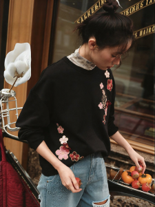 TEENIE WEENIE | Spring Summer Round Neck Quirky Fashion Chinese Style Blouse