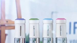 Cup Glass Bottle Portable Adult Children Universal Carafe Water Glass Cup 350ml