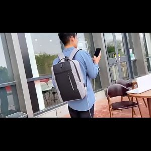 Tas Ransel Set 3 in 1 Pria Backpack Multifungsi WIth USB Port