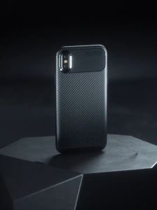 Case Oppo A18 A38 A58 A78 A98 Autofocus Synthetic Silicon Fiber Softcase TPU Protective Carbon