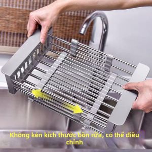 Adjustable Dish Drying Rack Stainless Steel