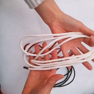 Dây lưng da trục rỗng dây thắt eo đơn giản