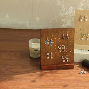 Giá Đỡ Trưng Bày Bông Tai Bằng Gỗ Để Bàn Giá Đỡ Khuyên Tai Và Bông Tai Dài Giá Để Đồ Trang Sức Cho Nữ Đạo Cụ Trưng Bày Quầy Kệ
