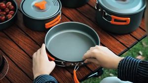 Bộ nồi cắm trại cao cấp BSW-SK066-B5 - ALUMINIUM