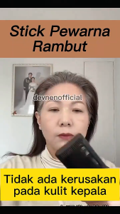 TERBARU  Sisir Pewarna Rambut Instant Hitam Coklat Hair Color Stick Hair Shadow Pen Color Stick Pensil Semir Uban Pena Pewarna