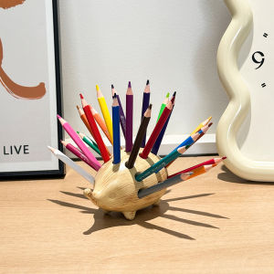 Large Capacity Creative Hedgehog Pen Holder Animal Desk Accessories Student Office Supplies Home Decorations