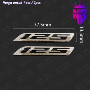 1 Set/Sepasang Emblem CLICK Vario 125 150 160 Timbul