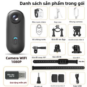 Camera Hành Động Gắn Xe Đạp 4K Với Giá Đỡ Tích Hợp Cho Mũ Bảo Hiểm Và Tay Lái Dành Cho Xe Máy Thể Thao Đường Trường Camera Hành Động Mini Full HD Hỗ Trợ WiFi