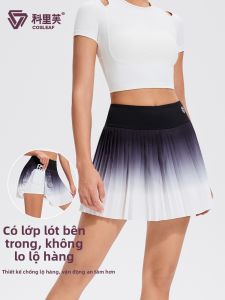 COSLEAF | Pleated Tennis Training Skirt Anti Peep Sporty Breathable High Waist