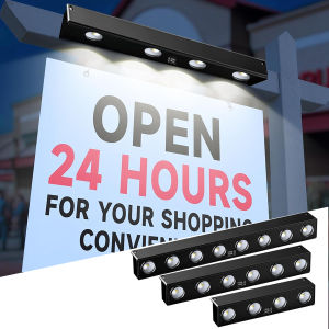 Led Solar Billboard Light Outdoor Waterproof Wall Lamp Sign Address Light Dusk to Dawn for Mailbox Garden Porch Fence 4/6/8 Leds