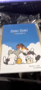 Vở_Sổ Lò Xo A4 200 trang DOKI DOKI cute dùng cho học sinh sinh viên tiện lợi