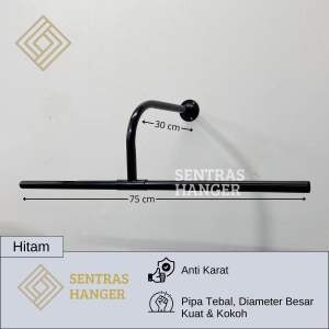 Gantungan Baju Dinding 75 cm