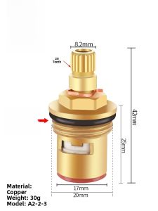 Kitchen Bathroom Faucet Valve Core 304 Stainless Steel Brass Quick Open Universal Angle Valve Switch for Home Use