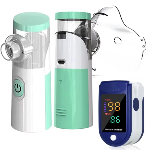Ultrasonic Nebulizer Medical Grade Atomizer Baby Kids Adult for Cough Asthma Oximeter Mini Nebulizer Silent Handheld Inhaler