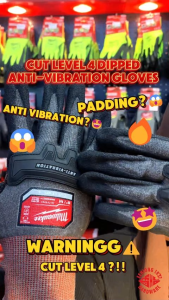 MILWAUKEE Anti-Vibration Glove Work Gloves Sarung Tangan Safety Gloves 48-73-8761 48-73-8762 48-73-8793