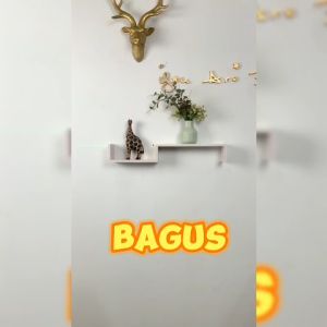 Rak Dekoratif Hiasan Dinding Kreatif Untuk Latar Dinding Supaya Lebih Rapih Dan Cantik - NASA SQUARE