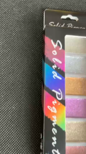 ผงกระจกกลิตเตอร์โฮโลแกรม สีโรสโกลเด้น ชมพู สําหรับตกแต่งเล็บ DIY มี 6 สี พร้อมแปรง 2 ชิ้น