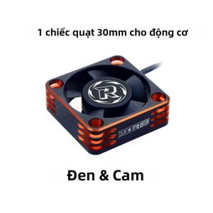 Quạt Nhôm Làm Mát Tốc Độ Cao ROCKET-RC 30x30mm Để Tản Nhiệt Thích Hợp Cho Xe RC 1/8 1/10 1/12 Động Cơ 540/550 Phụ Tùng Xe RC