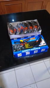 KACAMATA SAFETY LAS HITAM PEKAT / GOGGLES GLASSES - TORA DIN 10-12