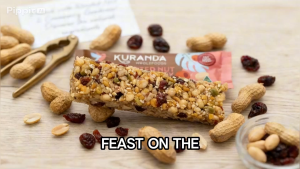 Kuranda Nut Bars - Roasted Nut and Cranberry 45g