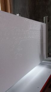 Styrofoam Huruf & Angka (GLITER) Dekor Tinggi 10 cm Tebal 15 cm (Satuan)