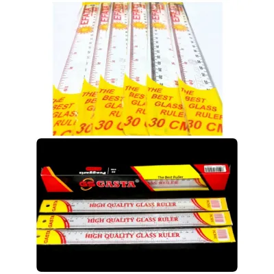 Penggaris Plastik 30 Cm Murah (12 PCS)