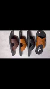𝑴𝒆𝒏𝒔.𝒑𝒉New Mens Casual Leather Sandals Slipper Marikina Tahi Style
