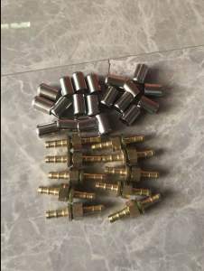 Đầu cos bấm dây áp lực máy rửa xe Dây xịt thuốc - kích cỡ cho ống 8.5mm ren 13mm ( Combo 10 bộ )