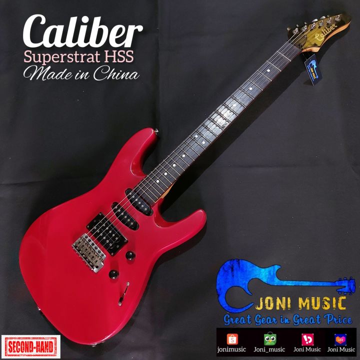 Gitar Caliber Superstrat HSS Candy Red | Lazada Indonesia