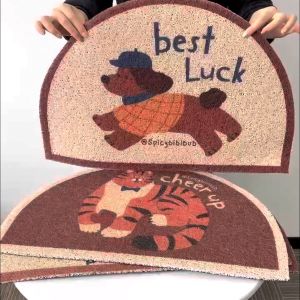 พรมเช็ดเท้า PVC พรมดักฝุ่น พรมหน้าบ้าน ลายการ์ตูนน่ารัก ทำความสะอาดง่าย ขนาด 40x60cm