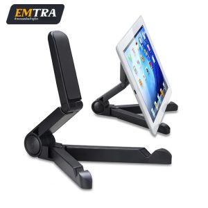 EMTRA แท็บเล็ตแบบพกพา โทรศัพท์แบบพับได้ ขาตั้งโทรศัพท์รูปสามเหลี่ยม พกพาสะดวก ขาตั้งโทรศัพท์มือถือแบบยึดติด ขาตั้งแท็บเล็ตสำหรับ Samsung iPad