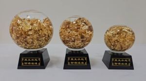 Quả Cầu nước Vàng lá 24K thu hút tài lộc cân bằng phong thủy-Đồ thờ Bình An-Decor Phong thủy