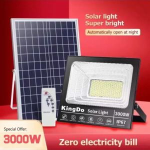 Buy 1 take 1 LED Flood Solar Light 5 Year Warranty 3000W Outdoor Street Lamp Waterproof IP67 With Remote