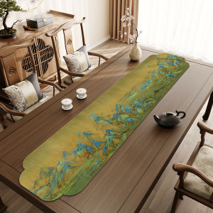 New Chinese Style Tea Table Mat Absorbent Pad Special Tea Table Cloth Mat Flag Draining Tea Cup Tea Set Pad Water Drainage Pad