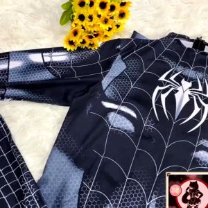 MJ vibrato black spider Womens tight-fitting one-piece suit MJ