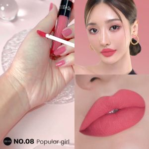 กล้ำมามุง ลิปสติกเนื้อแมท Zeeda เม็ดสีแน่น กลบสีปากเดิมมิด พร้อมสารบำรุง ปากไม่แห้ง, ลิปสติกเบอร์ 08 Popular Girl (สีชมพูพีช)