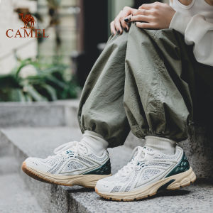Camel รองเท้าวิ่งแนวเรโทรระบายอากาศของผู้หญิงรองเท้าวิ่งการดูดซับแรงกระแทกผู้ชาย