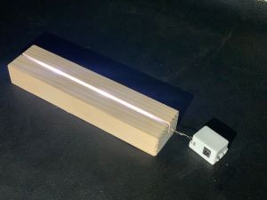 stand akrilik / acrilic led baterai