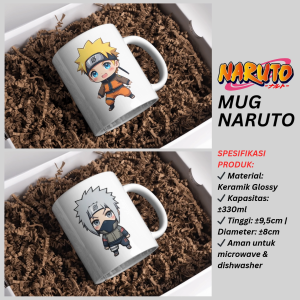 MUG NARUTO SHIPPUDEN EDISI KHUSUS – 12 Karakter Terpopuler Desain Eksklusif Koleksi Penggemar Anime