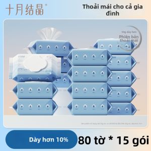 SHI YUE JIE JING | Khăn Ướt Nước Tinh Khiết Cho Bé Phòng Tay Chân Miệng Không Chất Phụ Gia