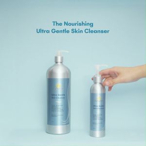 Rainourish Ultra Gentle Skin Cleanser 250ml Refillable Pump Aluminum Bottle