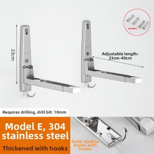 Wall-Mounted Stainless Steel Kitchen Organizer Rack